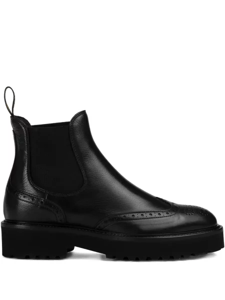 Botine chelsea Doucal's din piele negru