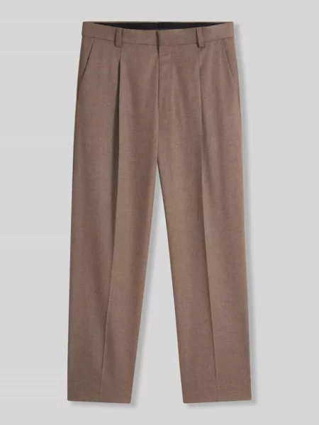 Spodnie garniturowe o kroju modern fit z dodatkiem wełny model Hugo