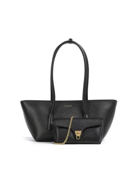 Coccinelle Torba Na Ramię Double Beat schwarz czarna