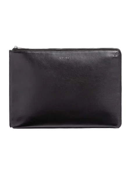 Torba Zegna skórzana czarna