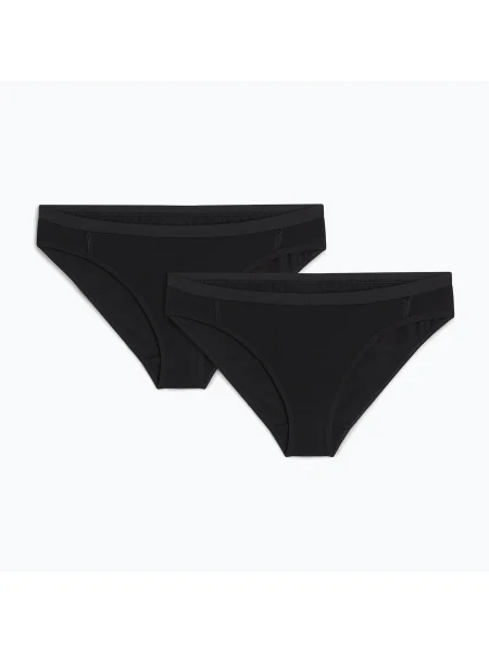 Chiloți termici pentru femei Icebreaker Merino Siren Bikini 2 pairs black negru