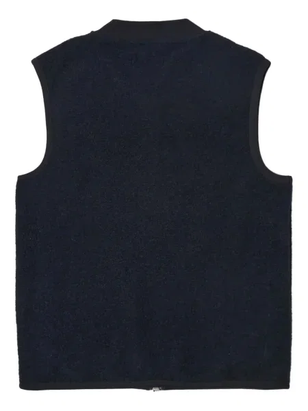 Vestă Universal Works din fleece albastru