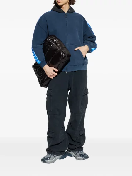 Hanorac cu glugă Balenciaga albastru