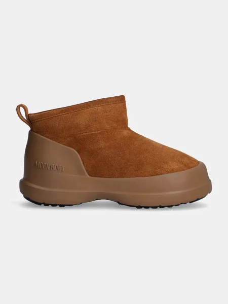 Botine Moon Boot din piele de căprioară maro
