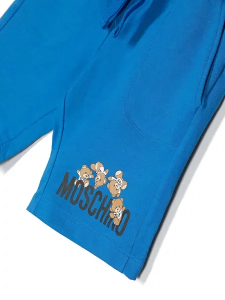 Szorty dziecięce Moschino niebieskie