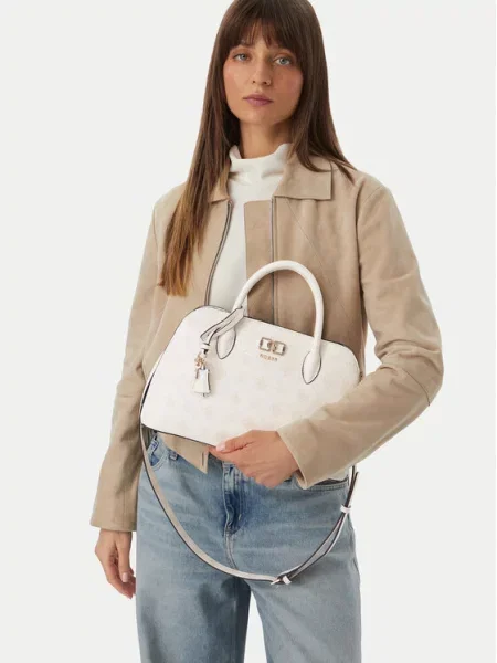 Kabelka Guess Emelie Logo biela