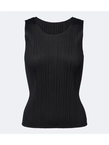 Top Pleats Please Issey Miyake negru