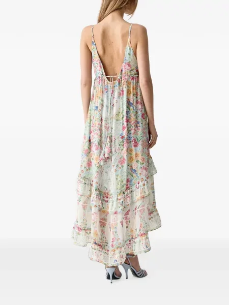 Rochie maxi Farm Rio cu model floral cu imagine