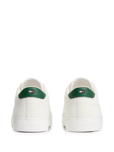 Sneakers Tommy Hilfiger με κορδόνια με σχέδιο με δαντέλα λευκό