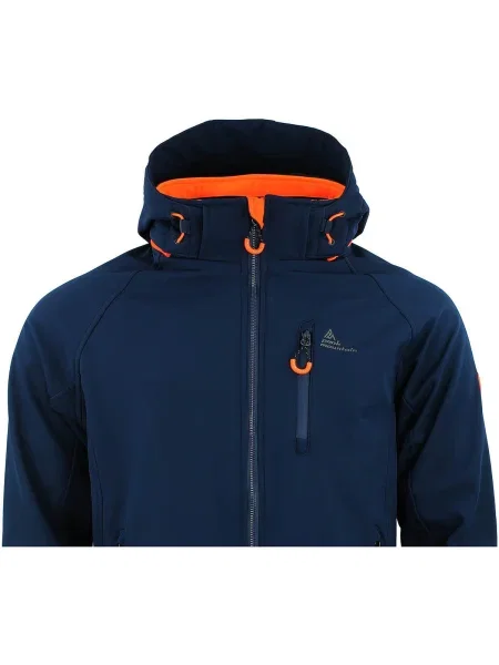 Geacă Peak Mountain softshell albastru