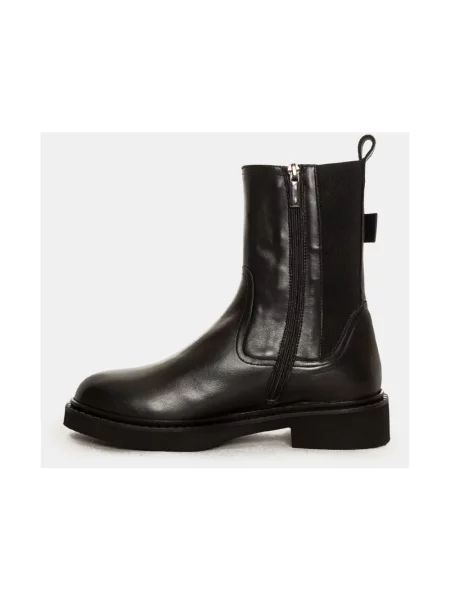 Buty do kostki Evaluna skórzane czarne