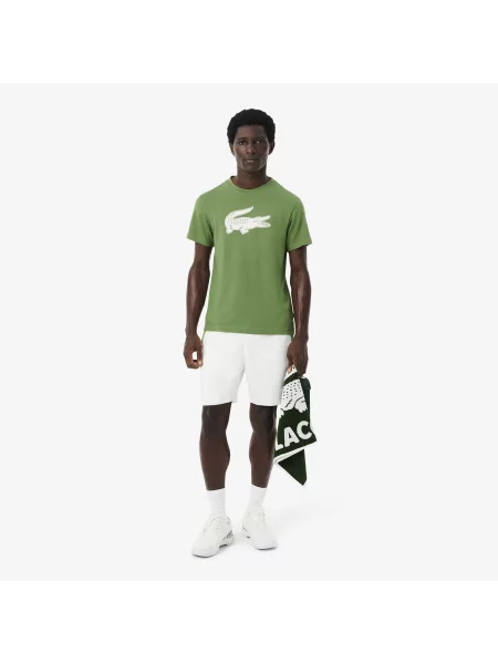 Lacoste Sportowy T-Shirt Ultra Dry Z Logo Xxl zielony