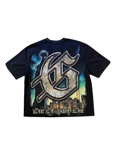 Tricou Godspeed cu imagine negru