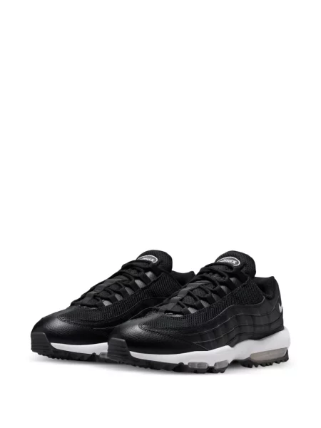 Baschet sneakerși Nike Air Max 90 din satin negru
