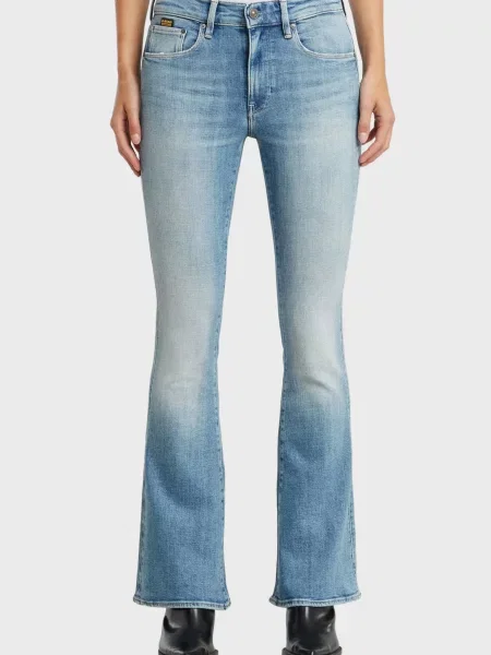 Джинси кльош G-star Raw блакитні