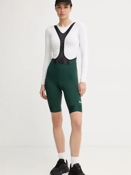 Női kerékpáros rövidnadrág POC Cadence Bib W pargasite zöld. Méret: XS zöld