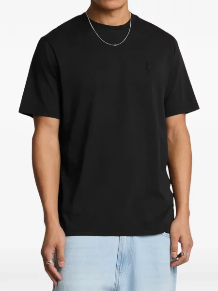 Tricou Lyle & Scott cu broderie negru
