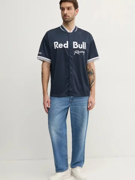 Сорочка Red Bull Racing x Pepe Jeans RBR SPORTS JERSEY синій relaxed червона