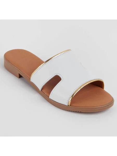 Pantofi Purapiel alb