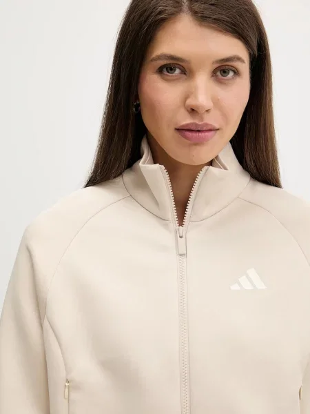 Свитер Adidas с принтом бежевый