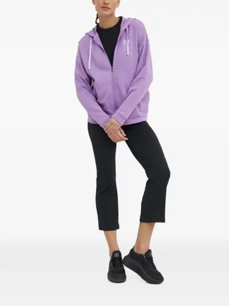 Hanorac cu glugă Under Armour cu glugă violet