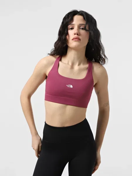 Топ The North Face Movmynt поліестер/еластан фіолетовий