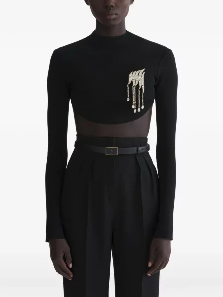 Cropp top Mugler negru