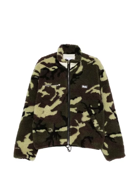 Geacă Rhude cu imagine cu model camuflaj verde