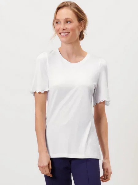 Футболка Tchibo бавовна/віскоза білий