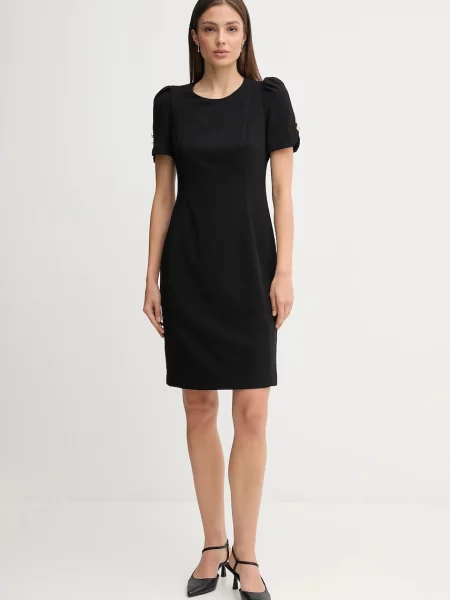 Dkny rochie mini mulată negru