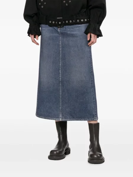 Fustă din denim Rag & Bone albastru