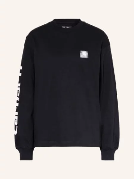 Carhartt Wip Koszulka Z Długim Rękawem schwarz czarna