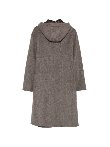 Palton Officine Générale cu model herringbone maro
