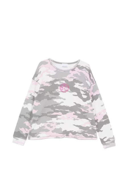 Tricou Blue Sky Inn tricotate cu imagine albastru