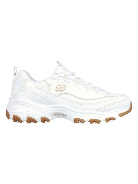 Sneakersy Skechers skórzane białe