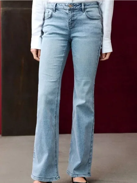 Розкльошені джинси синій