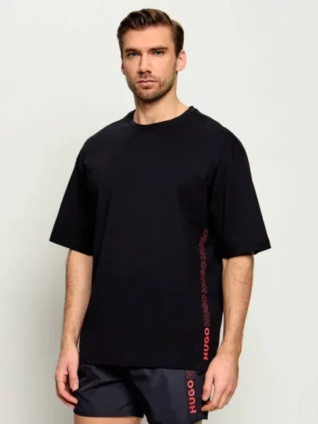 Póló Hugo Boss Tiki T-Shirt Black S fekete