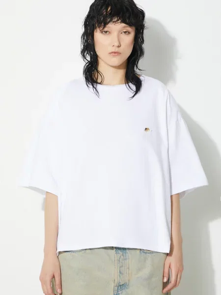 Fiorucci tricou din Angel Patch Padded T-Shirt neted alb