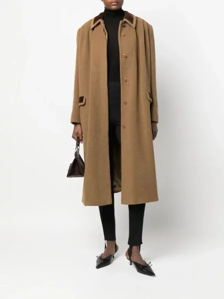 Kabát Valentino Garavani Pre-owned hnědý