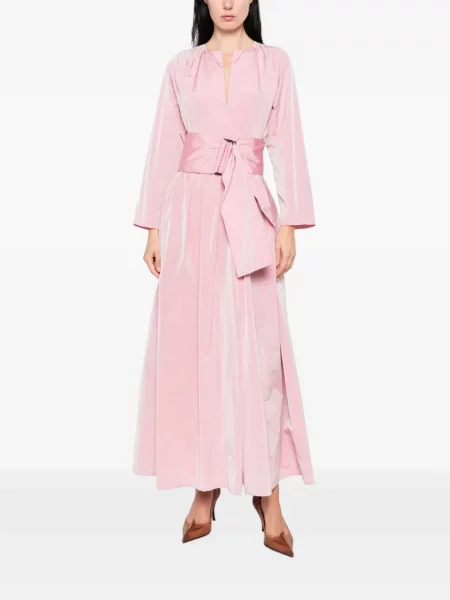Cu centură lung rochie maxi Co.go roz