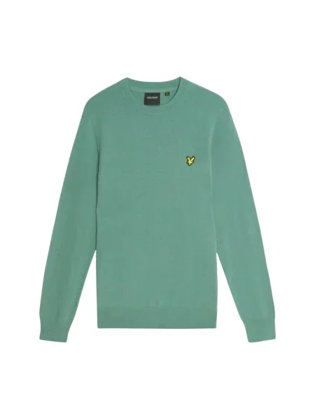 Sweter Lyle & Scott z wełny merino zielony