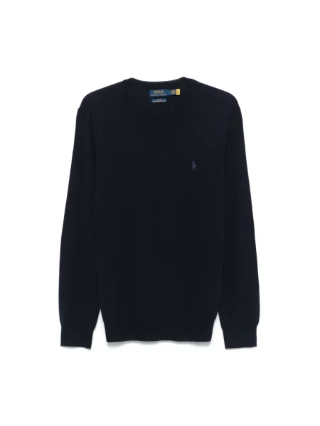 Sweter Polo Ralph Lauren wełniany niebieski
