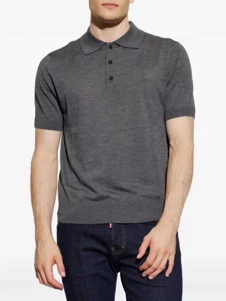 Scurt tricou polo Dsquared2 gri