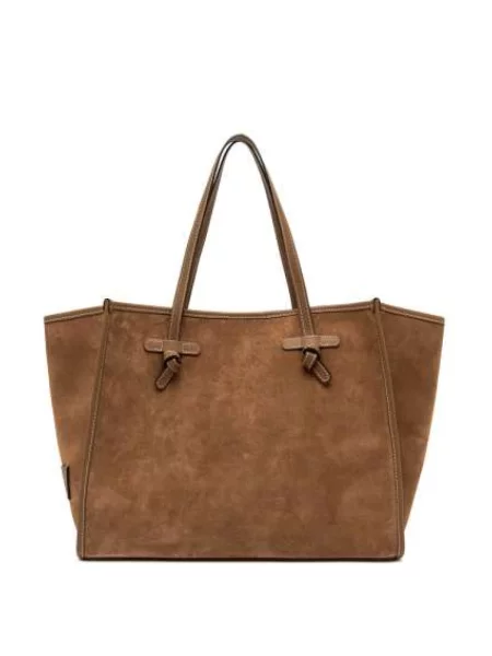 Shopperka Gianni Chiarini skórzana beżowa