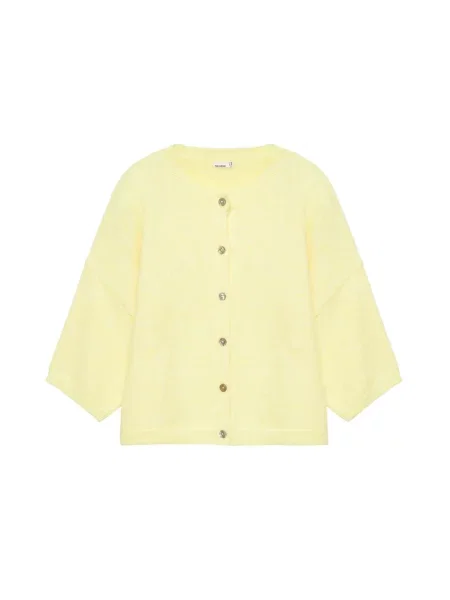 Pull&Bear Geacă tricotată deschis galben
