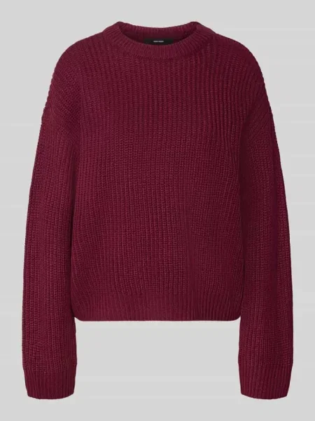 Sweter o kroju regular fit z okrągłym dekoltem model LEA' Vero Moda