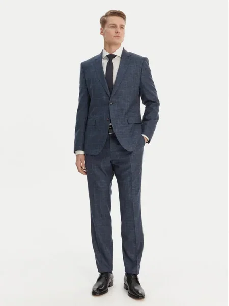 BOSS Öltöny H-Huge Sötétkék fekete