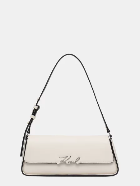 Karl Lagerfeld Kabelka na rameno K/SIGNATURE biela béžová