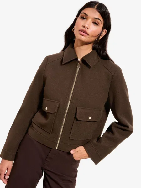 Friends Like These Geacă de primăvară-toamnă ciocolatiu