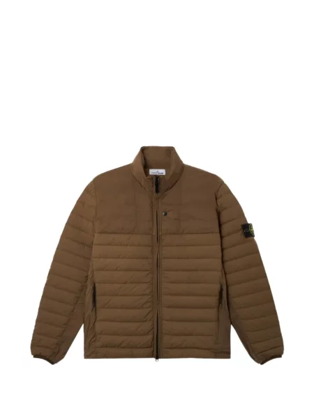 Matlasat geacă Stone Island cu strasuri maro